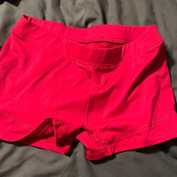 BCG Women's Bold Red Athletic Shorts - Picture 1 of 2